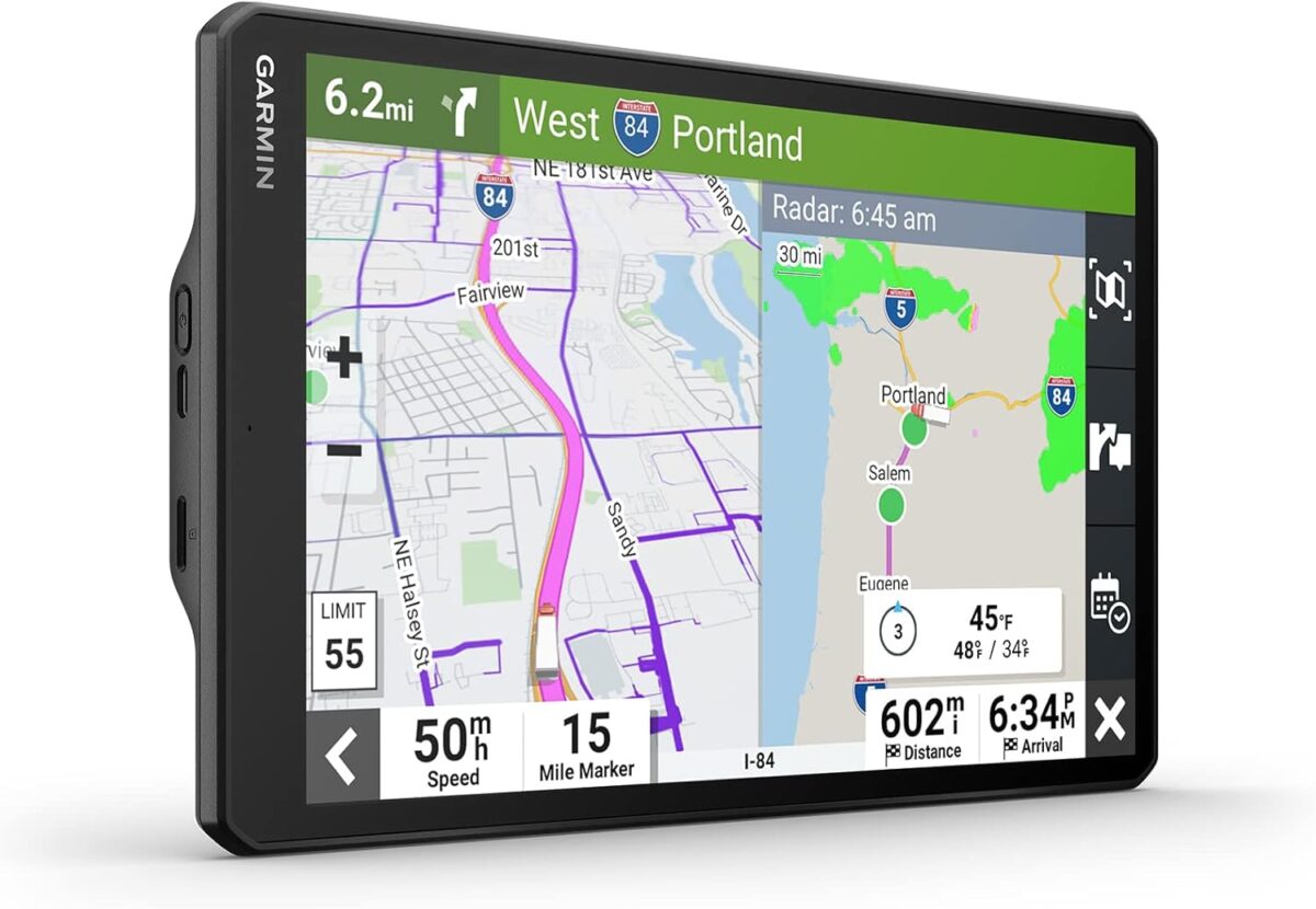Garmin dēzl™ OTR1010, Extra-Large, Easy-to-Read 10” GPS Truck Navigator, Custom Truck Routing, High-Resolution Birdseye Satellite Imagery, Directory of Truck & Trailer Services - Image 3