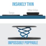 Tango Ultra Thin Grip for MagSafe: One Hand Pop, Stand, 10x Expandable, Space Grade Steel, Removable for Wireless Charging. Half The Thickness, Twice The Pop and More Bling Than A Ring. - Image 3
