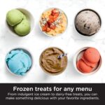Ninja NC301 CREAMi Ice Cream Maker, for Gelato, Mix-ins, Milkshakes, Sorbet, Smoothie Bowls & More, 7 One-Touch Programs, with (2) Pint Containers & Lids, Compact Size, Perfect for Kids, Silver - Image 3
