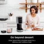 Ninja NC301 CREAMi Ice Cream Maker, for Gelato, Mix-ins, Milkshakes, Sorbet, Smoothie Bowls & More, 7 One-Touch Programs, with (2) Pint Containers & Lids, Compact Size, Perfect for Kids, Silver - Image 4