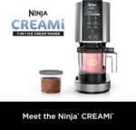 Ninja NC301 CREAMi Ice Cream Maker, for Gelato, Mix-ins, Milkshakes, Sorbet, Smoothie Bowls & More, 7 One-Touch Programs, with (2) Pint Containers & Lids, Compact Size, Perfect for Kids, Silver - Image 5