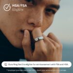 Oura Ring Gen3 Horizon - Silver - Size 11 - Smart Ring - Size First with Oura Ring Gen3 Sizing Kit - Sleep Tracking Wearable - Heart Rate - Fitness Tracker - 5-7 Days Battery Life - Image 3