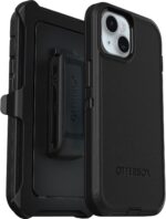 OtterBox iPhone 15, iPhone 14, and iPhone 13 Defender Series Case - BLACK, screenless, rugged & durable, with port protection, includes holster clip kickstand - Image 4