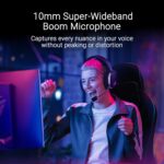 ASUS ROG Pelta Wireless Gaming Headset (BT, ROG SpeedNova 2.4GHz, USB-C, Lightweight 309g, 50mm ROG Titanium-Plated Drivers, 10mm Super-Wideband Mic, RGB, 70HR Battery, for PC, Switch, PS5)- Black - Image 4