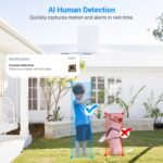 1080p Wireless Video Doorbell with Indoor Ring Chime, Enhanced Security with AI Human Detection, 2-Way Audio, Night Vision, Cloud Storage, Real-Time Alerts, Smart Home Protection - Image 4