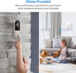1080p Wireless Video Doorbell with Indoor Ring Chime, Enhanced Security with AI Human Detection, 2-Way Audio, Night Vision, Cloud Storage, Real-Time Alerts, Smart Home Protection - Image 6