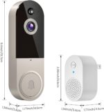 1080p Wireless Video Doorbell with Indoor Ring Chime, Enhanced Security with AI Human Detection, 2-Way Audio, Night Vision, Cloud Storage, Real-Time Alerts, Smart Home Protection - Image 7