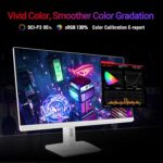 ASUS ROG Strix 27” 4K HDR USB-C Gaming Monitor (XG27UCG-W) – White, UHD (3840x2160) Dual Mode (4K 160Hz or FHD 320Hz), 1ms, Fast IPS, ELMB Sync, G-SYNC Compatible, AI Gaming, 3yr Warranty - Image 4