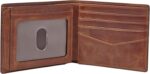 Fossil Men's Derrick RFID-Blocking Leather Bifold Wallet with Flip ID Window - Image 3