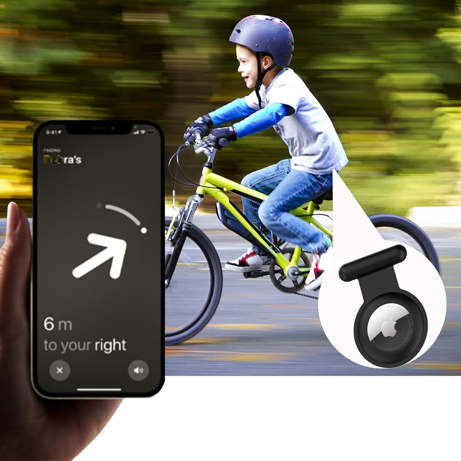 Apple Airtag Holder for Kids Hidden-4 Pack GPS Tracker Case,The Hidden Air Tags with pin is,sutable for Children, Elderly, Backpack,Luggage. - Image 7