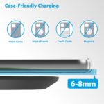 AT&T Professional Series 15W Wireless Charging Pad Black Premium USB-C Fast Charging Universal Device Compatibility Qi Certified Technology - Image 3