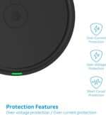 AT&T Professional Series 15W Wireless Charging Pad Black Premium USB-C Fast Charging Universal Device Compatibility Qi Certified Technology - Image 5