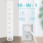 BN LINK Smart Plug Power Strip，Surge Protector with 6 Individually Controlled Smart Outlets, 4 USBs (incl. 20W USB-C), Compatible with Alexa and Google Home - Image 3