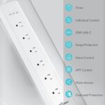 BN LINK Smart Plug Power Strip，Surge Protector with 6 Individually Controlled Smart Outlets, 4 USBs (incl. 20W USB-C), Compatible with Alexa and Google Home - Image 4