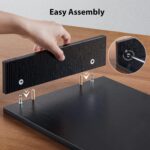 LORYERGO Dual Monitor Stand for 2 Monitors, Desk Riser With Storage, Computer Stand w/Slot for Tablet Cellphone, for PC, Laptop, Printer - Image 6