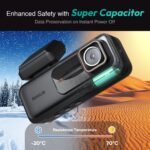 4K Dash Cam Front and Rear, 170° Ultra Wide Dashcam with ADAS, Night Vision, 24/7 Parking Mode, Sony IMX415 Sensor, WDR, Free 64GB SD Card, 5G/2.4G WiFi, Built-in GPS, Loop Recording - Image 6