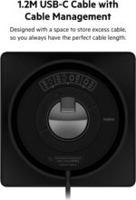 Belkin Apple Watch Charger - Fast Wireless Charging Pad - Travel Charger with Nightstand Mode W/USB-C Cable Included for Apple Watch (Compatible with All Models) - Black - Image 5