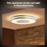 Philips Hue Being Ceiling Light, Black - White Ambiance Warm-to-Cool White Smart LED Light - 1 Pack - Control with Hue App - Compatible with Alexa, Google Assistant, and Apple Homekit - Image 3