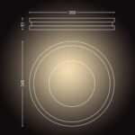 Philips Hue Being Ceiling Light, Black - White Ambiance Warm-to-Cool White Smart LED Light - 1 Pack - Control with Hue App - Compatible with Alexa, Google Assistant, and Apple Homekit - Image 5