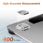 Smart Scale with BMI Body Fat Muscle Mass Bluetooth Digital Privacy Bathroom Scale for Body Weight Weighing Machine for People with App, Anti-Peeking Screen Invisible Outside 6Ft - Image 4