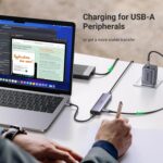 UGREEN USB 3.0 Hub 4 Ports Aluminum Ultra-Slim USB Multiport Adapter, Powered USB C Splitter Compatible with MacBook, iMac, Surface, Laptop, PC, Mouse, Keyboard, Flash Drive, and More - Image 5