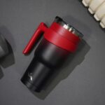 20 oz Tumbler with Handle and 2 Straw 2 Lid, Insulated Water Bottle Stainless Steel Vacuum Cup Reusable Travel Mug,Mystic Moon - Image 6