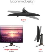 ASUS ROG Swift 32” 4K HDR Gaming Monitor - 144Hz DSC, UHD (3840 x 2160) PC Monitor, Mini-LED IPS with G-SYNC Ultimate, Local Dimming, Ideal for Desktop and Computer Monitor Black - - PG32UQX - Image 5