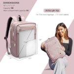 Swissdigital Design Laptop Backpack For Women,College Bookbags With USB Charging Port,Cute Computer Backpacks For Work Business,Pink | KATY ROSE - Image 5