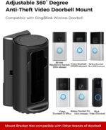 Adjustable 360° Degree Doorbell Angle Mount Compatible with Ring/Blink Wireless Video Doorbell/Battery Doorbell Plus/Pro Mount, Ring Camera Holder Door Mount no Drill - Image 3