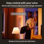 Philips Hue Smart Light Starter Kit - Includes (1) Bridge and (2) 60W A19 LED Bulb & Smart 60W A19 LED Bulb - Soft Warm White Light - 4 Pack - 800LM - E26 - Indoor - Image 4