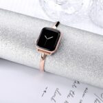 PlusRoc Stainless Steel Band Compatible with Apple Watch Band 38mm 40mm 41mm 42mm 44mm 45mm 46mm 49mm iWatch SE Series 10 9 8 7 6 5 4 3 2 1, Slim Versatile Bangle Bracelet for Women - Image 3