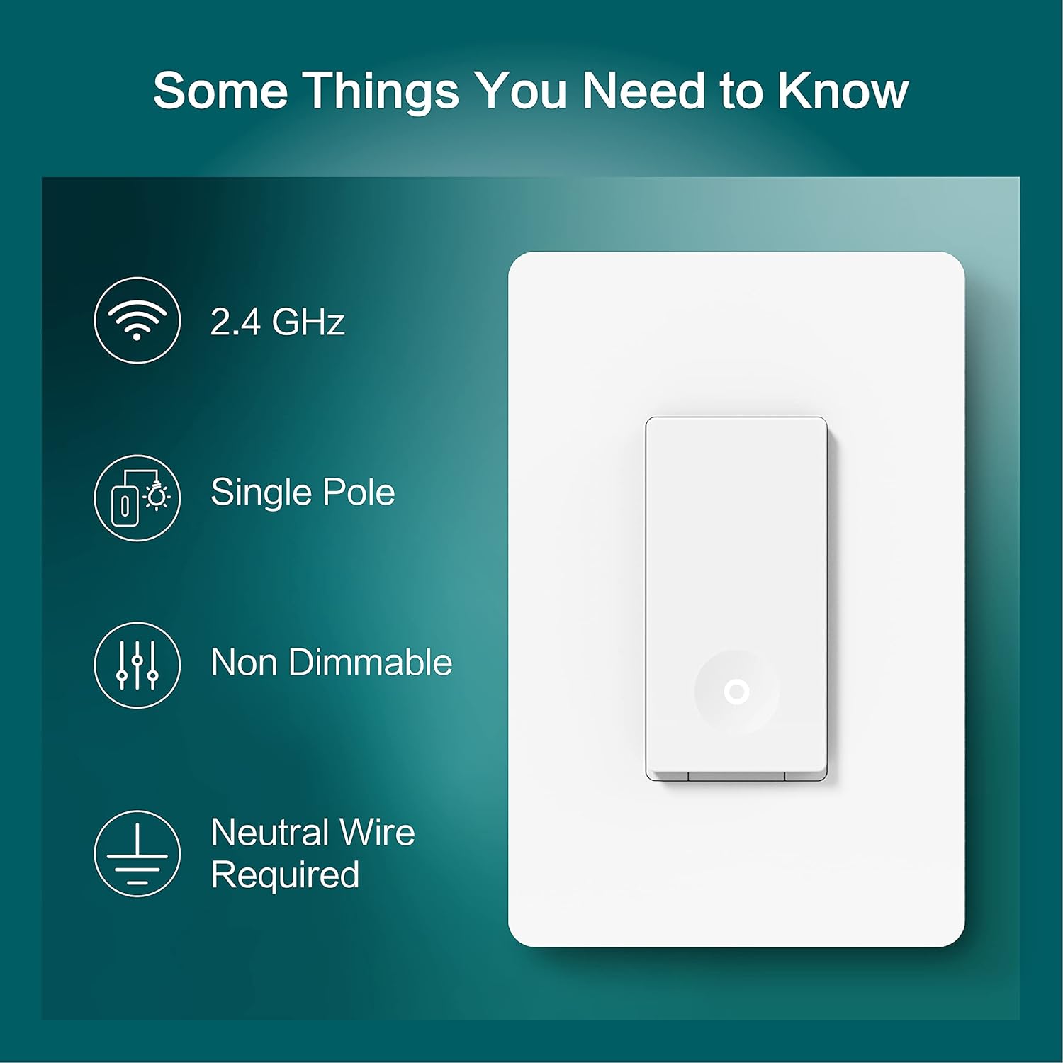 TREATLIFE Smart Switch 4 Pack, 2.4Ghz WiFi Light Switch Single-Pole, Neutral Wire Required, Works with Alexa, Google Home and SmartThings, Smart Home Remote Control, FCC Listed - Image 3