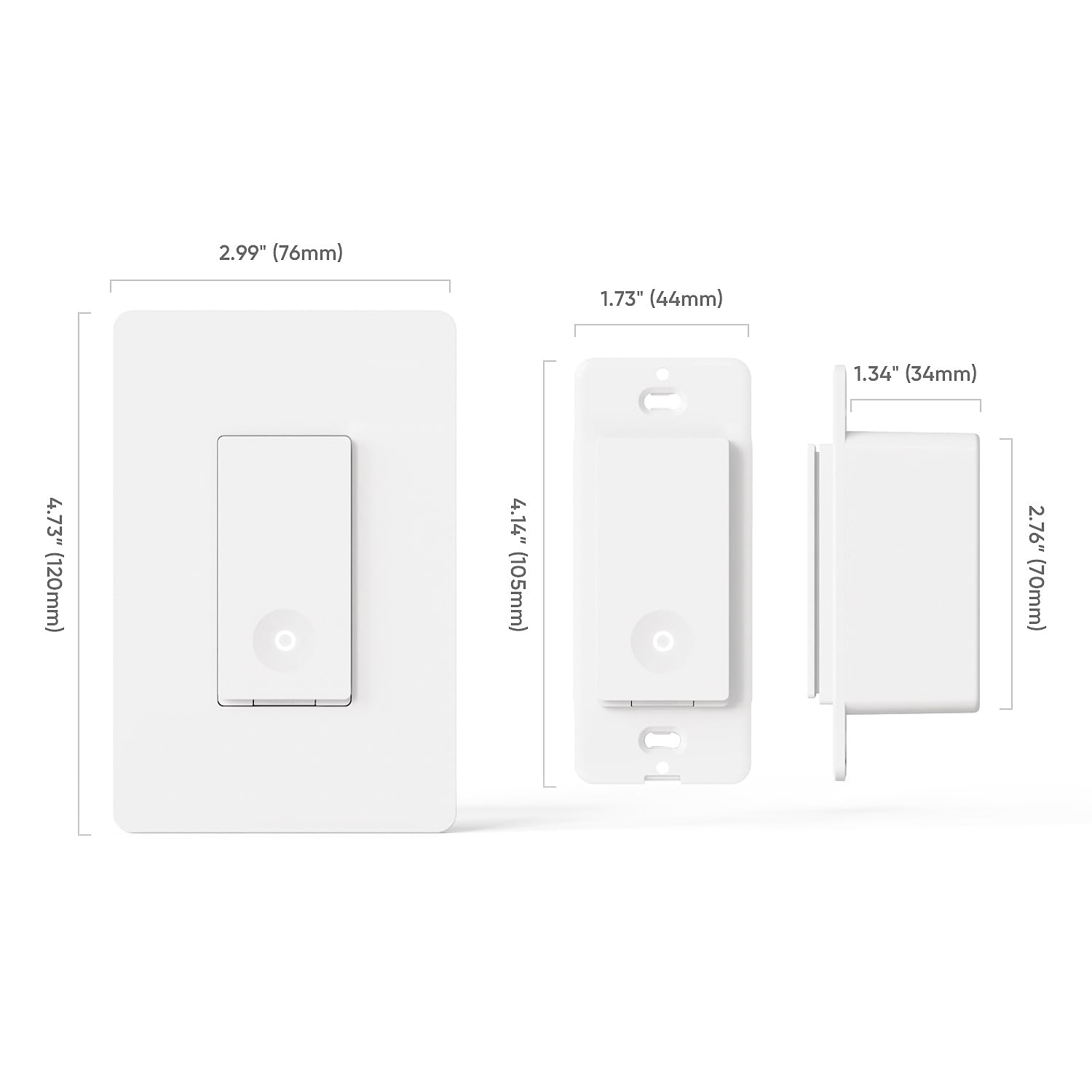 TREATLIFE Smart Switch 4 Pack, 2.4Ghz WiFi Light Switch Single-Pole, Neutral Wire Required, Works with Alexa, Google Home and SmartThings, Smart Home Remote Control, FCC Listed - Image 9