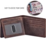 Cochoa Wallet for Men's RFID Blocking Real Leather Bifold Stylish 2 ID Window in Gift Box - Image 3
