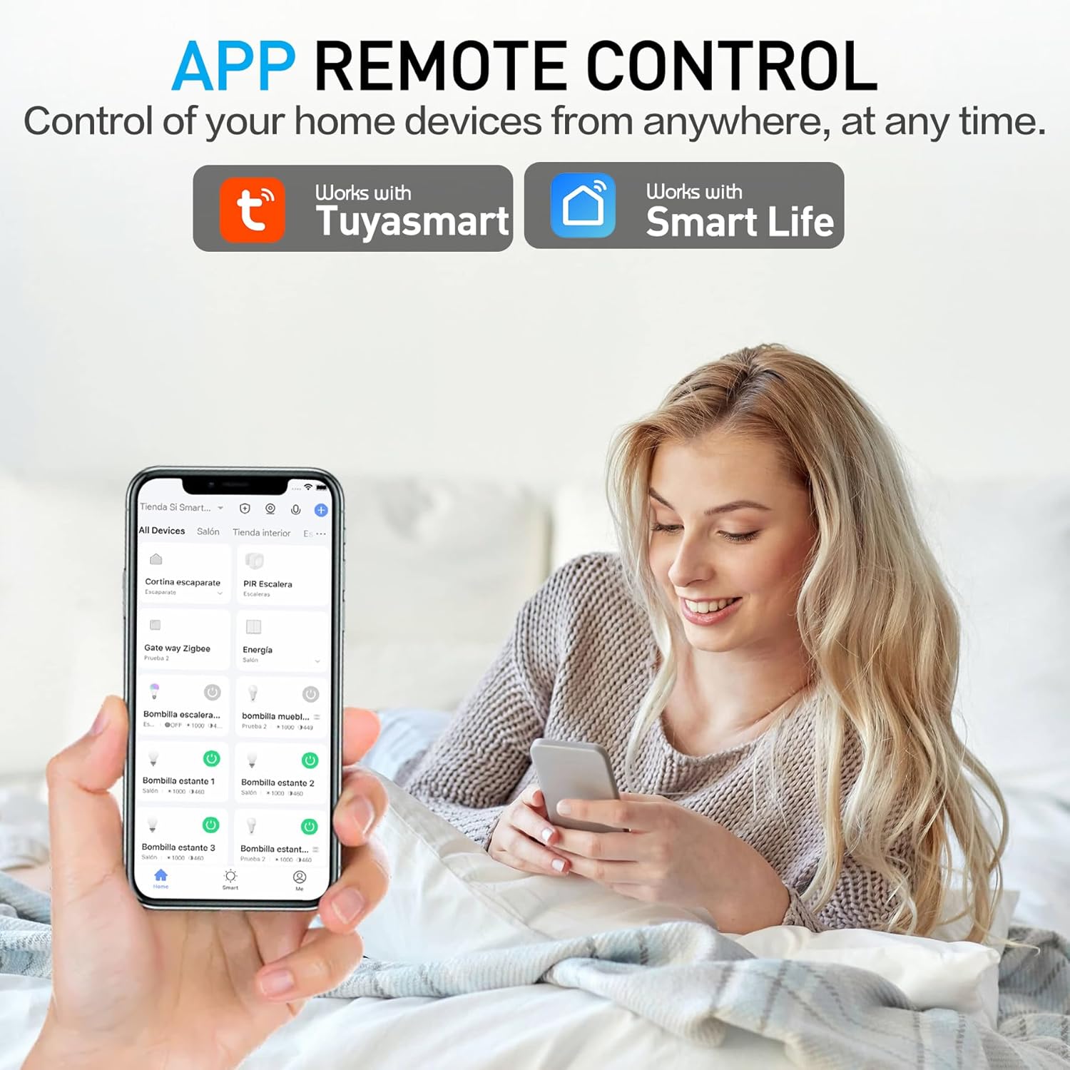 WiFi Smart Plugs, App Controlled Plug Compatible with Alexa and Google Home, Wireless Outlet Plug with Timer & Schedule, 2.4GHz Wi-Fi Only Smart Socket Outlet FCC Listed for Home - Image 3