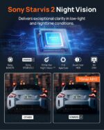 70mai A810 4K Dash Cam Front and Rear, Dual Dash Camera for Cars with Starvis2 HDR Night Vision, 4G LTE Support, ADAS, Built in GPS&WiFi, 24/7 Parking Mode, AI Motion Detection, Time-Lapse - Image 4