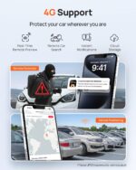 70mai A810 4K Dash Cam Front and Rear, Dual Dash Camera for Cars with Starvis2 HDR Night Vision, 4G LTE Support, ADAS, Built in GPS&WiFi, 24/7 Parking Mode, AI Motion Detection, Time-Lapse - Image 5