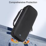CoBak Hard Carrying Shell Case for PlayStation Portal Remote Player - with 2 Screen Protector, 1 Grip Case, 4 Thumb Grip Caps, Hard Outer Cover for PS5 Portal, Black - Image 4