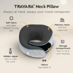 Neck Pillow Airplane - Travel Neck Pillow - Airplane Pillow with 360° Memory Foam Neck Support - Travel Pillow for Sleeping - Travel Pillows for Airplanes - Image 3