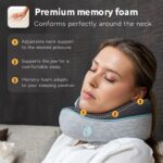Neck Pillow Airplane - Travel Neck Pillow - Airplane Pillow with 360° Memory Foam Neck Support - Travel Pillow for Sleeping - Travel Pillows for Airplanes - Image 5