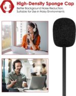 Cloud 2 II Mic Replacement - 2 PCS 3.5mm Detachable Game Microphone for Kingston HyperX CloudX I&II Core Cloud PS4 Xbox One Nintendo Switch Computer PC Gaming Headsets - Image 4