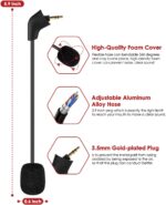 Cloud 2 II Mic Replacement - 2 PCS 3.5mm Detachable Game Microphone for Kingston HyperX CloudX I&II Core Cloud PS4 Xbox One Nintendo Switch Computer PC Gaming Headsets - Image 5
