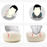 RURING Travel Pillows for Airplanes, Travel Neck Pillow Travel Pillow, Neck Pillow Airplane Memory Foam 360 Degree Support Stowable Pillows for Airplanes Offices and Cars (Dark Gray) - Image 4