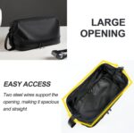 Large Travel Toiletry Bag for men women,Makeup Organizer Bag, Dopp Kit,Waterproof Hanging Cosmetic Bag for Toiletries Accessories(Black) - Image 5
