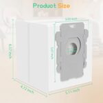 12 Pack Vacuum Bags for iRobot Roomba i7+, i1+, i2+, i3+, i4+, i5+, i6+, i8+, j6+, j7+, j8+, j9+, s9+, Combo i5+, j5+, j7+, j9+ – High-Efficiency Clean Base Dirt Disposal Replacement Bags - Image 3