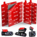 4Pcs Adhesive Sticky Pads for Dash Cam, 3M VHB Square Heat Resistant Double-sided Sticker Replacement Fit for Windshield Dashcam Mount, 2.83" Car Windscreen Window Glass Mounting Tape Glue Strip - Image 2