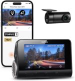 70mai A810 4K Dash Cam Front and Rear, Dual Dash Camera for Cars with Starvis2 HDR Night Vision, 4G LTE Support, ADAS, Built in GPS&WiFi, 24/7 Parking Mode, AI Motion Detection, Time-Lapse - Image 2