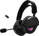 ASUS ROG Pelta Wireless Gaming Headset (BT, ROG SpeedNova 2.4GHz, USB-C, Lightweight 309g, 50mm ROG Titanium-Plated Drivers, 10mm Super-Wideband Mic, RGB, 70HR Battery, for PC, Switch, PS5)- Black - Image 2