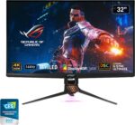 ASUS ROG Swift 32” 4K HDR Gaming Monitor - 144Hz DSC, UHD (3840 x 2160) PC Monitor, Mini-LED IPS with G-SYNC Ultimate, Local Dimming, Ideal for Desktop and Computer Monitor Black - - PG32UQX - Image 2