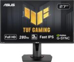 ASUS TUF Gaming VG279QM 27” HDR Monitor, 1080P Full HD (1920 x 1080), Fast IPS, 280Hz, G-SYNC Compatible, Extreme Low Motion Blur Sync (ELMB SYNC), 1ms, DisplayHDR 400,, BLACK - Image 2